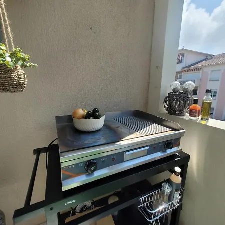 Lägenhet T1 Climatise Avec Terrasse & Acces Piscine *